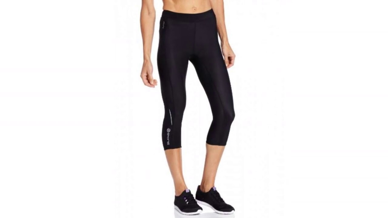 Skins A200 Capri Women's Compression Tights - Black/Black, L