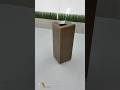 Straight Edge Series Bronze Trash Receptacle | Antique Bronze Finish | Architectural Brass