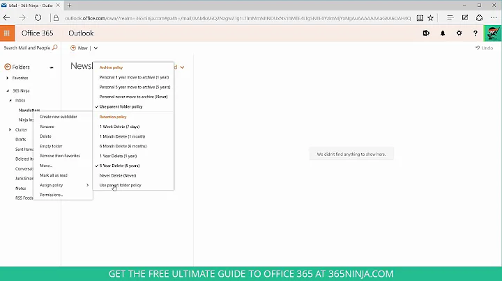 How to Set Up an Email Retention/Archiving Policy in Office 365