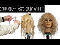 HOW TO CUT A WOLF CUT FOR LONG CURLY FRIZZY HAIR AS SEEN ON TIKTOK AND SQUID GAME