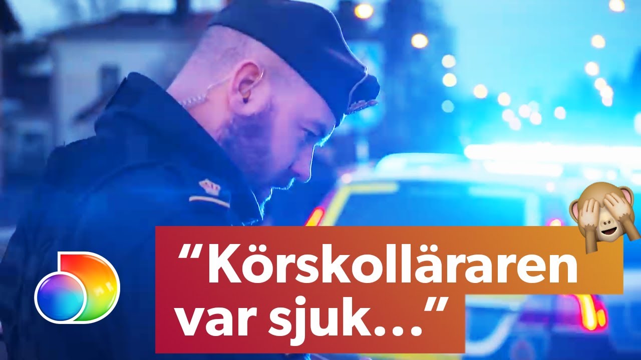 Man övningskör utan handledare - försöker snacka sig ur böter | Södertäljepolisen | discovery+
