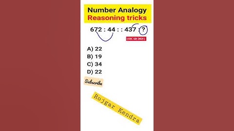 Reasoning ka New Concept / Missing Number Rojgar Kendra SSC GD by Rohit Sir #rojgar_kendra