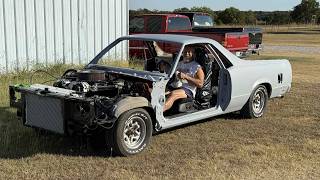 Time To Hang Sheet Metal On El Caballero! Austin G comes by for a visit!