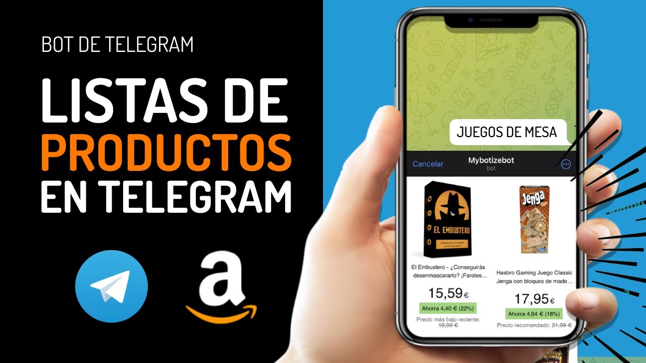 Bot de listas de productos de AMAZON Afiliados en Telegram - YouTube