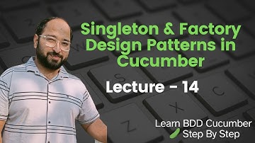 Les 14: Ontwerppatronen in BDD Cucumber voor driverinitialisatie || Singleton & Factory
