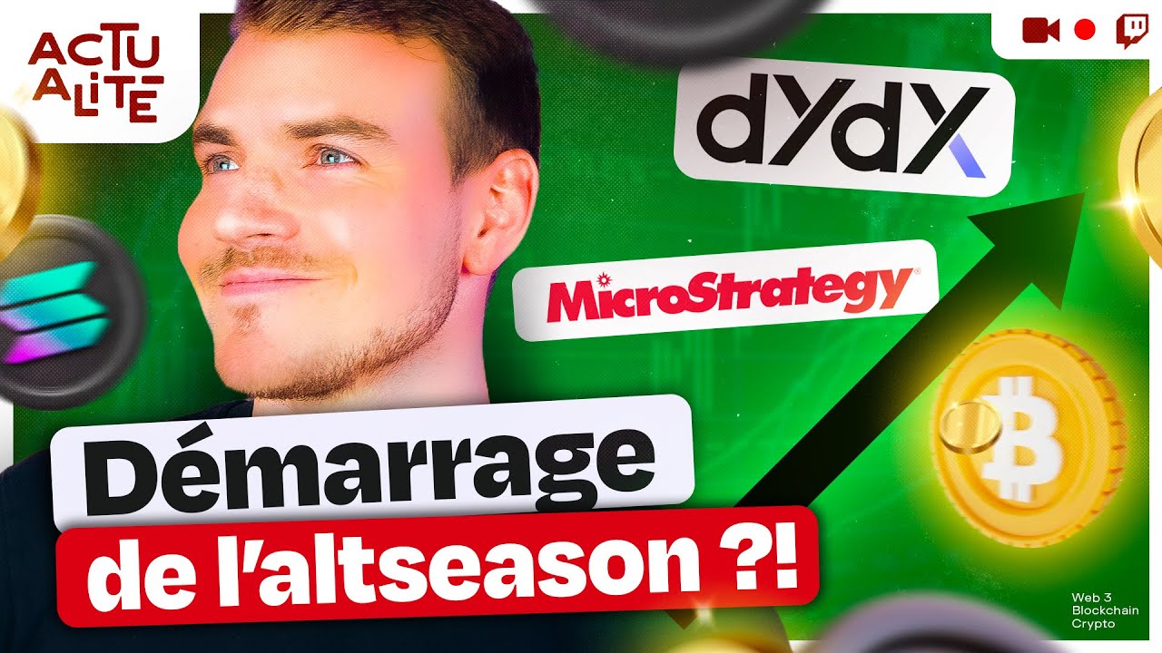 Microstrategy drive le bullrun, du lourd chez dYdX et l’actu crypto |  Hasheur Live