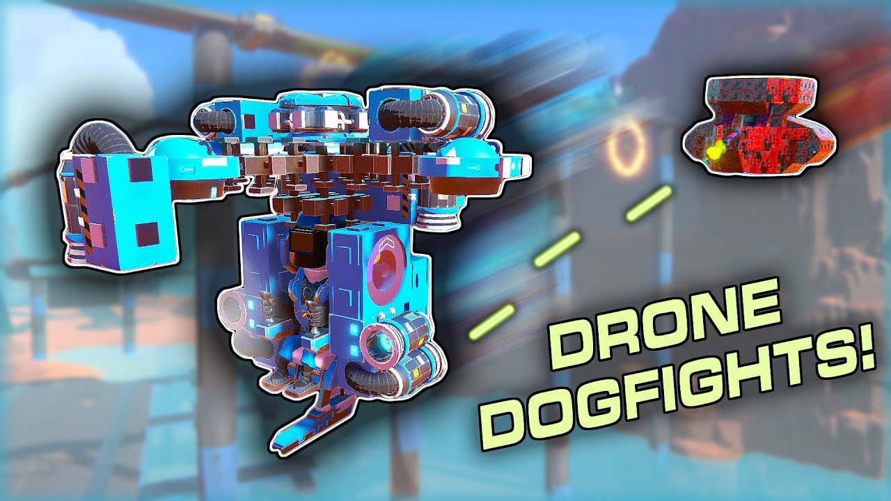 I Built a "HiTech" Jetpack to DOGFIGHT Attack Drones! (Trailmakers