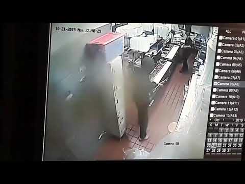 Surveillance video of armed robbery at Los Alazanes in Hesperia