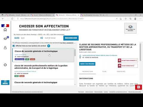 Procédure d'affectation en ligne -AFFELNET