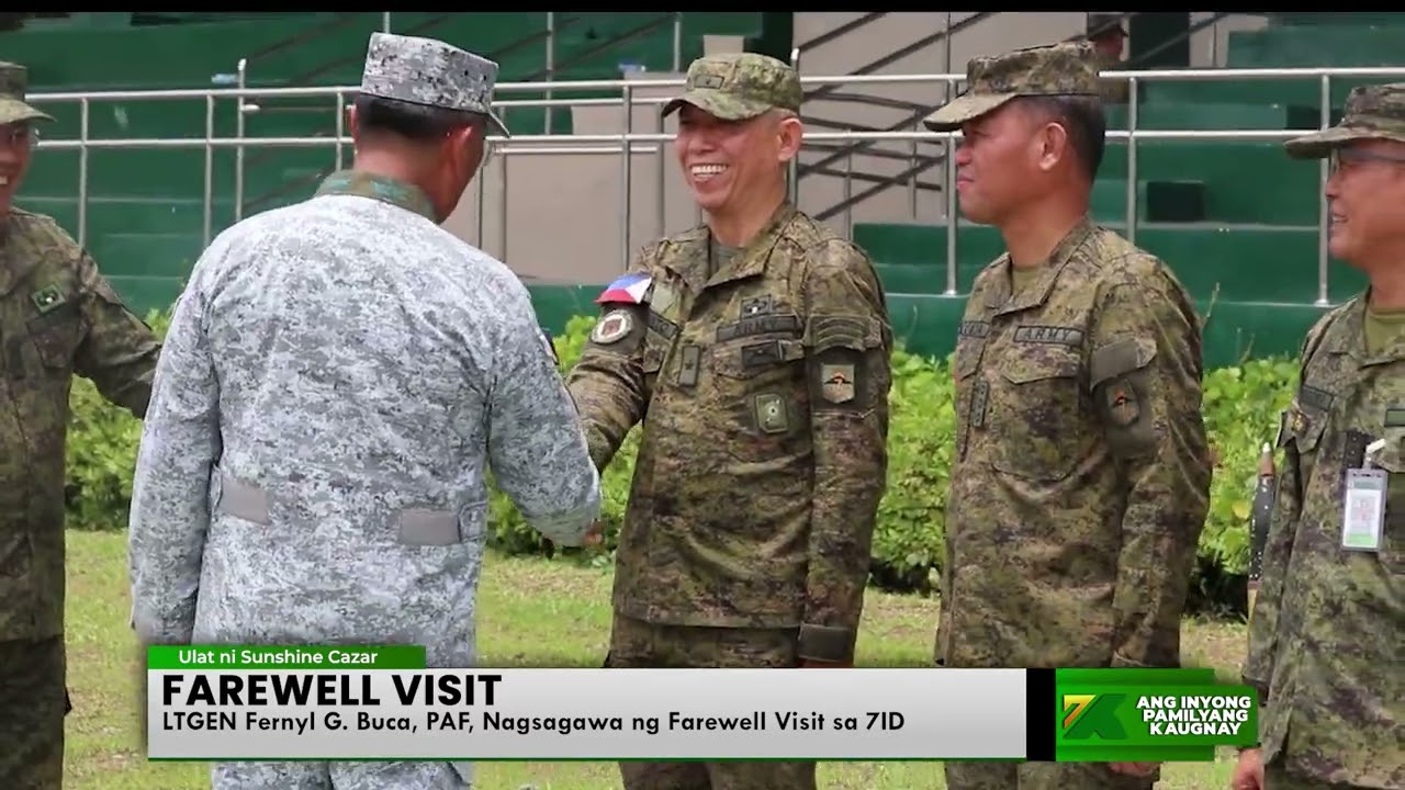 LTGEN Fenryl G. Buca, PAF, Nagsagawa ng Farewell Visit sa 7ID