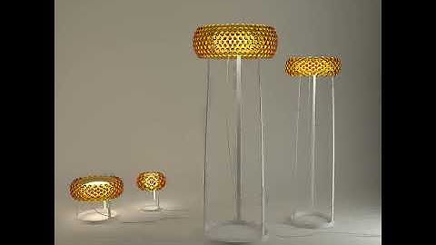 3D Model of FOSCARINI CABOCHE Table And Floor Lamps Review