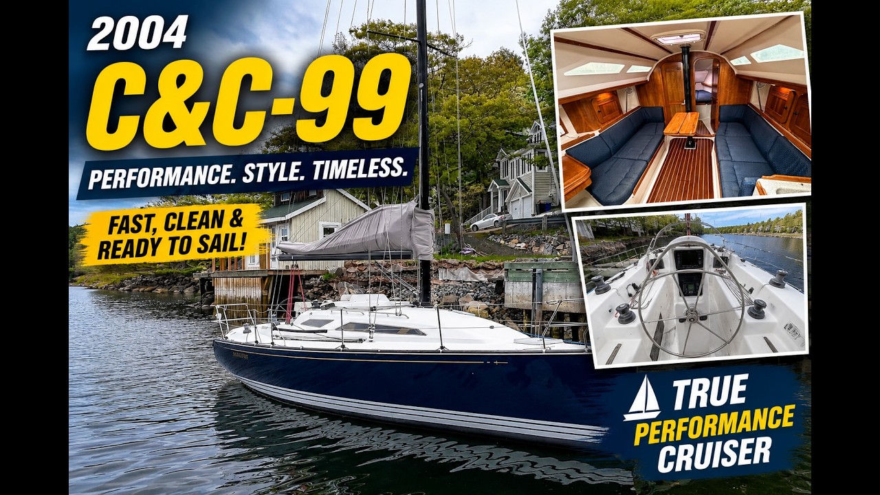 ⁣2004 C&C 99 Loaded with inventory for cruising or racing, Take your pick!