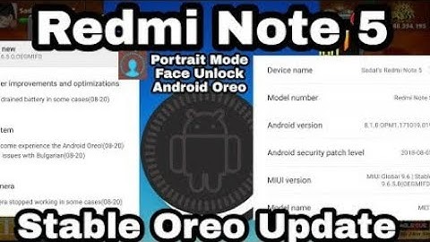 Redmi Note 5 Miui 9.6.5.0 update Oreo Awesome Features