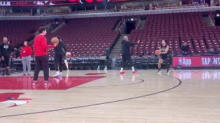 Sixers Jared Mccain & Marjon Beauchamps Early Work Before Tonights Game Vs Bulls At United Center