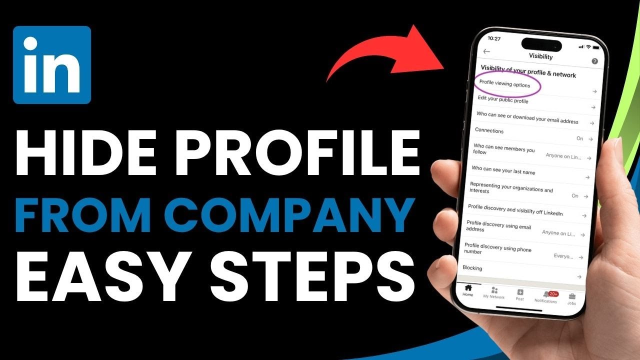 How to Hide LinkedIn Profile from Company! - YouTube