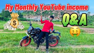 My Monthly Youtube Income Qa Vlog