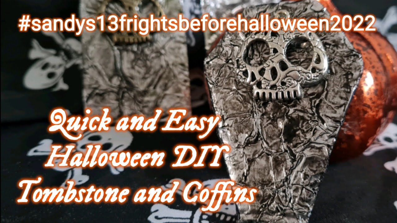 Quick and Easy Halloween DIY Tombstones and Coffins # ...