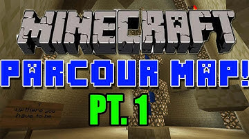 Minecraft Parkour Map! Part 1 - This Is DEFINITELY NOT Easy.