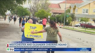 Along Bakersfield Marathon course, there were plenty of motivators and cheers