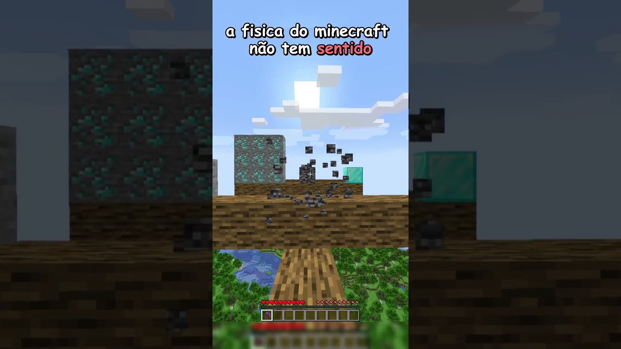 A fisica do minecraft é maluca!
