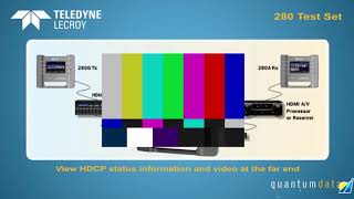 Teledyne LeCroy quantumdata 280 Test Set for video testing