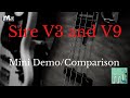 Sire Marcus Miller V3 vs Sire Marcus Miller V9 Mini Comparison.