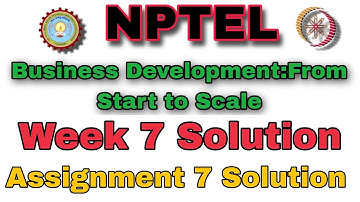 Business Development Assignment 7 Solution #week7 #nptel 2024