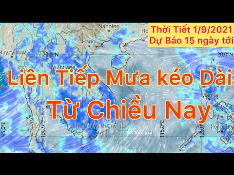 Video Dự báo Thời tiết ngày 1 tháng 9 năm 2021 | Tin Mưa Lớn... - youtube