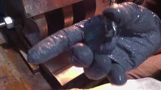 Lapidary Time Carving A Piece Of Spectrolite