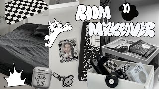 room makeover 2023❕ |  aesthetic,black and white themed and pinterest inspired screenshot 3