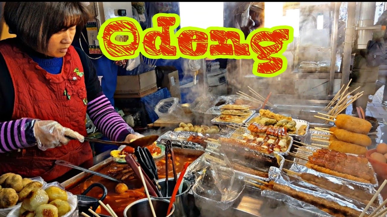 Kuliner jajanan pinggir jalan korea || odeng 
