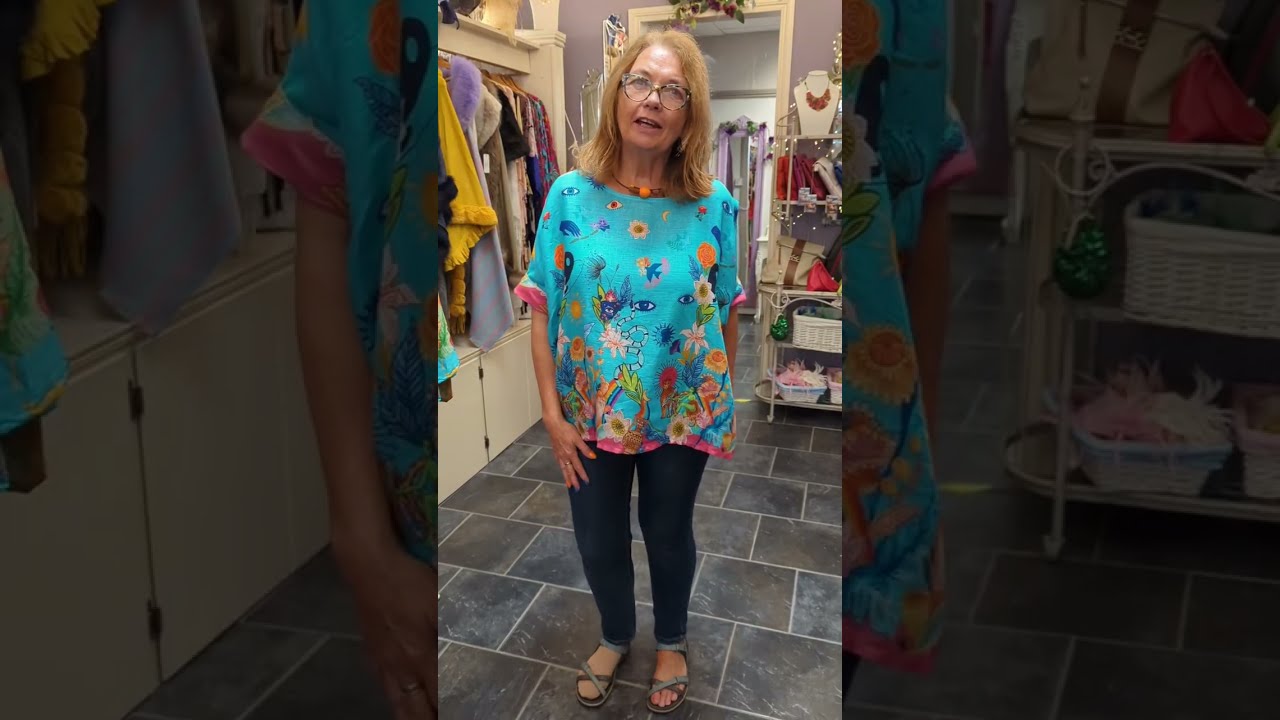 Discover Violette Skibbereen's Hidden Gem: Turquoise Linen Tops! 