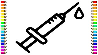 Cómo Dibujar Una Jeringa Dibujo De Jeringa Paso A Paso Dibujos Para Niños