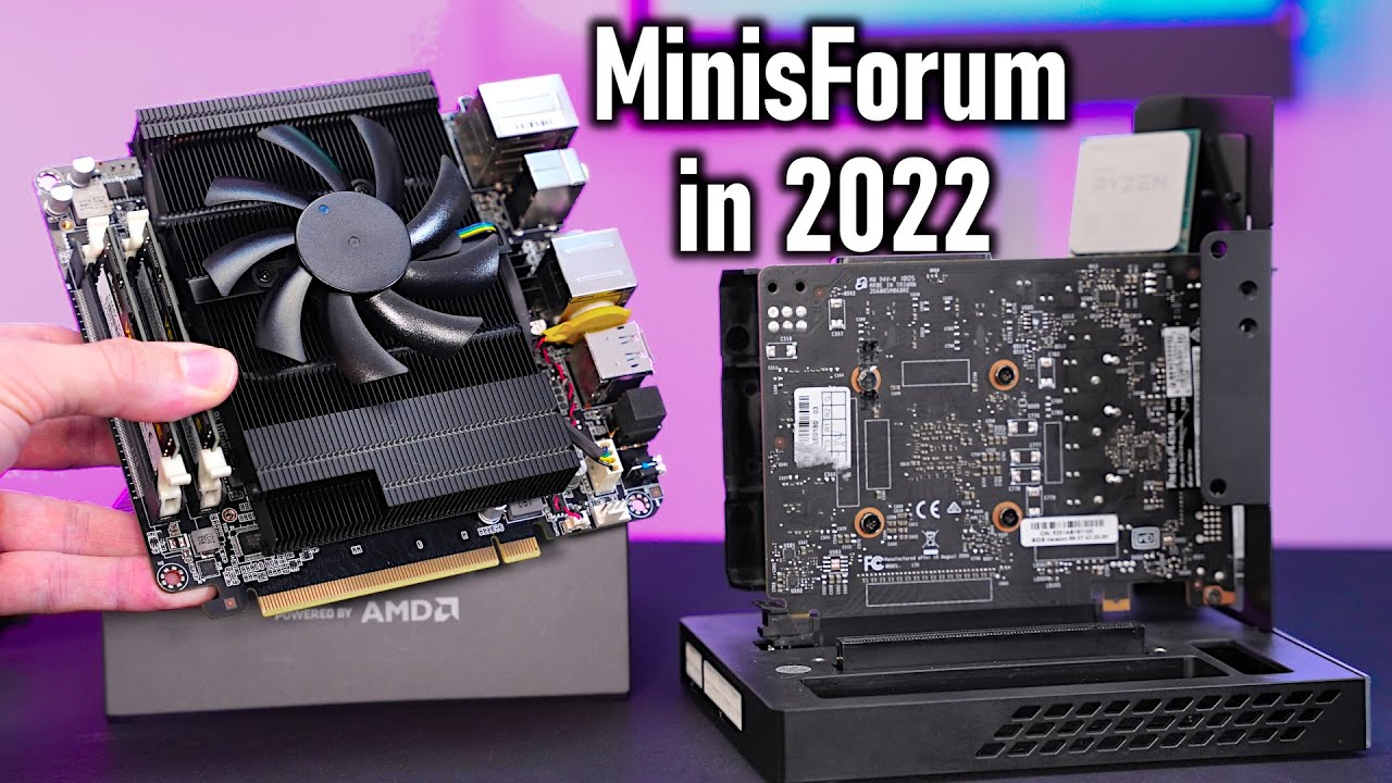 Minisforum B550 Review avec vidéo - Mini PC avec support de carte