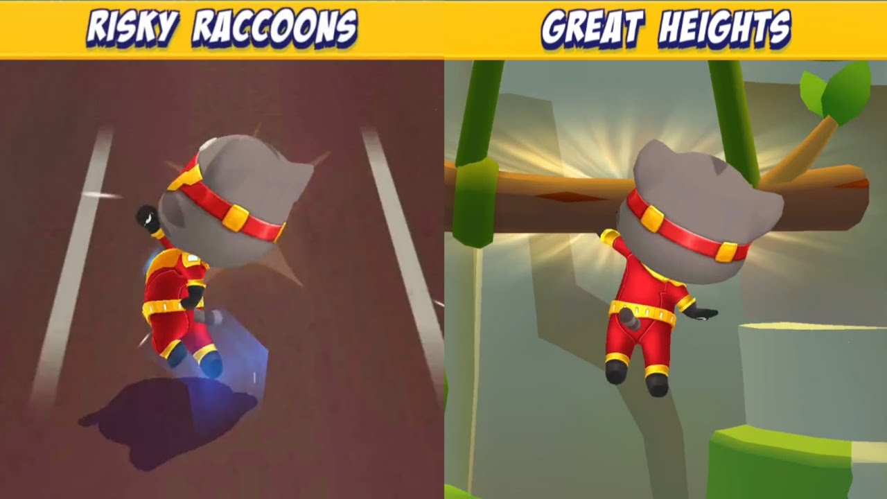 Talking Tom Hero Dash - Hero Tom Complete in Risky Raccoons and Great Height Android Gameplay