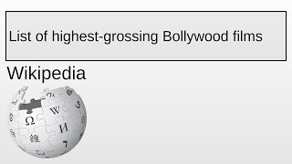 List of highest-grossing Bollywood films | Wikipedia