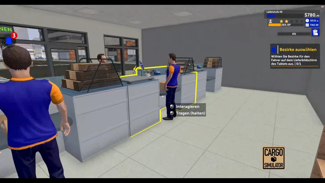 Cargo Simulator #007 - Dritter Schalter und erster Fahrer