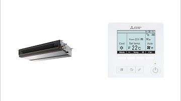Mr. Slim (Ducted type) indoor with PAR-40MAA Thermostat  How to change static pressure setting.