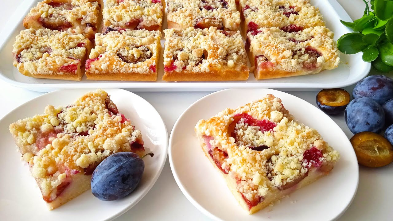 ŠVESTKOVÉ ŘEZY S DROBENKOU, LUXUSNÍ ZÁKUSEK, KTERÝ POTĚŠÍ VAŠE SMYSLY! Lahodný TV