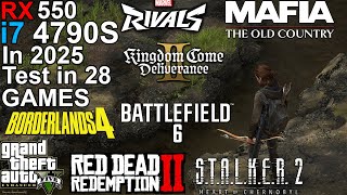 RX 550 + i7 4790S in 2025 - Test 28 Games - YouTube RX 550 + i7 4790S in 2025 - Test 28 Games - YouTube