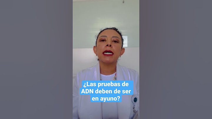 ¿Las pruebas de ADN deben de ser siempre en ayuno? #pruebadeadn