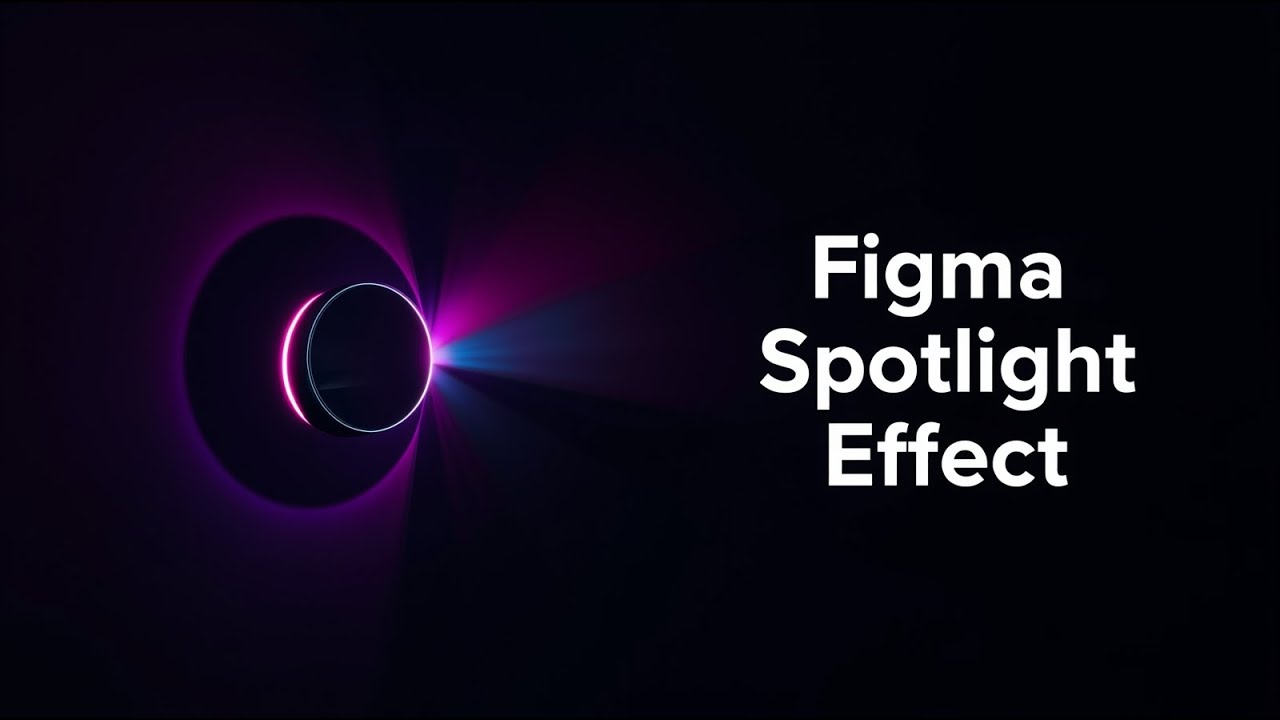 Figma UI Design Tutorial | How to Make Spotlight / Glow Effect || How to create SpotLight Effect