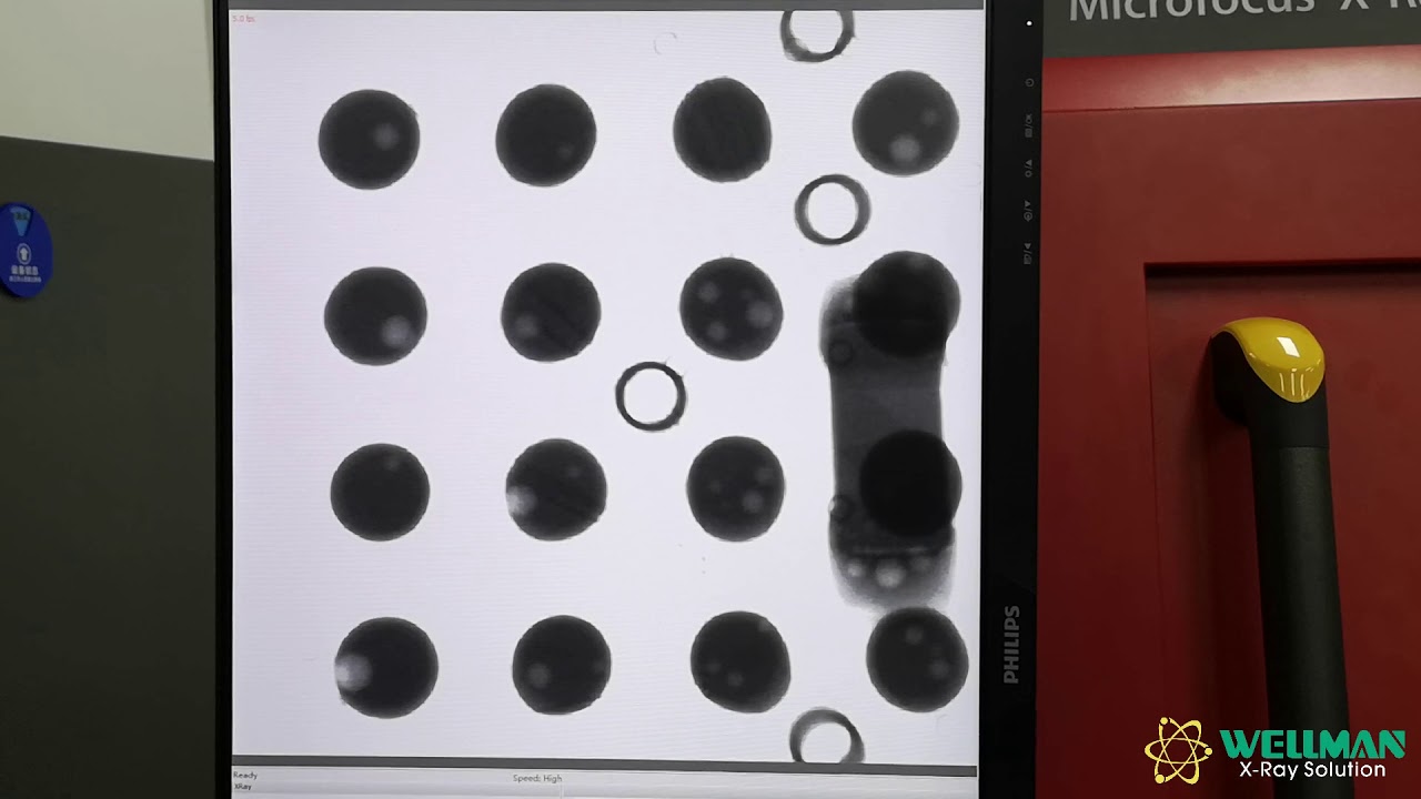 X-ray inspection machine X6800 measure PCB BGA solder voids rate - YouTube