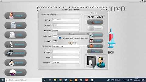 Mantenimiento de la Tabla Pacientes en Mysql y reporte con IREPORT.