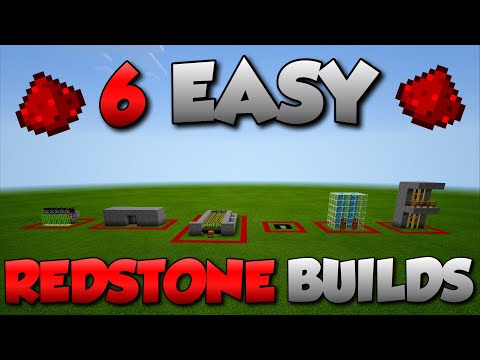 6 Εύκολα Redstone Builds!!! Minecraft