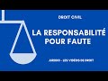 L'article 1240 du Code civil : la responsabilité du fait personnel (responsabilité pour faute)