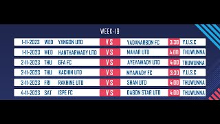 MNL II Promotion Amateur Club Tournament 2025 Group (B) YRFA (White) VS Insein City (Red)