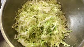 How to Portion Coleslaw for a Catering Event with Chef Victoria Love.