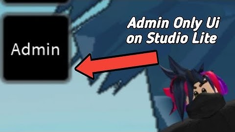 How to make an Admin only UI in Studio Lite