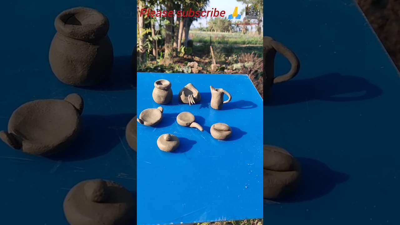 #kitchen #keşfet  #village#villagelife#mud#clay #shorts#trending#diy #schoolproject#pottery #clayart